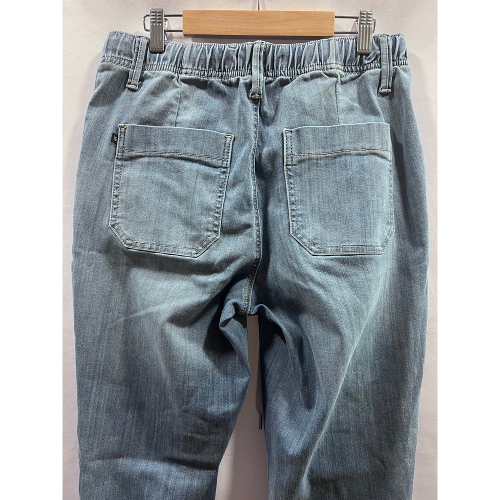 Judy Blue Womens Medium Wash Drawstring Stretch Denim Jogger Jeans Size 5/27 - Picture 8 of 9